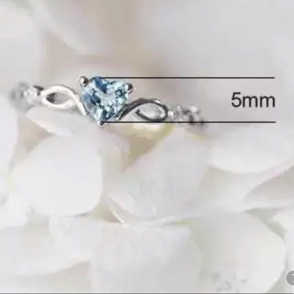 New Huitan Simple Heart Ring For Women - Picture 2 of 5